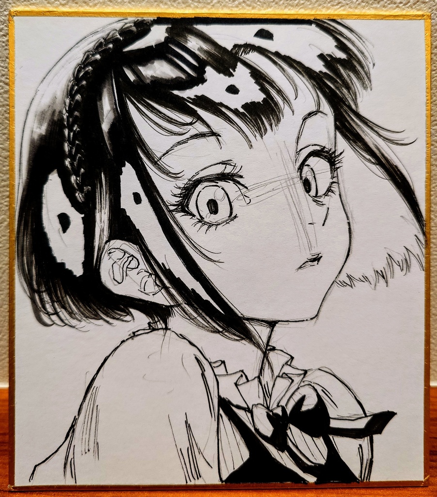 オリジナルイラスト 小色紙