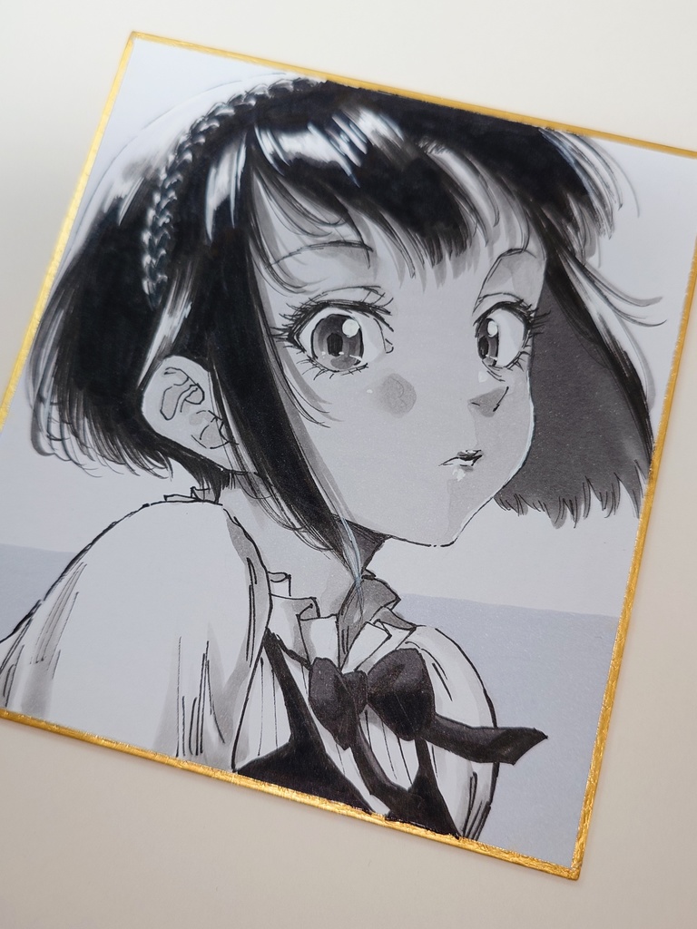 オリジナルイラスト 小色紙