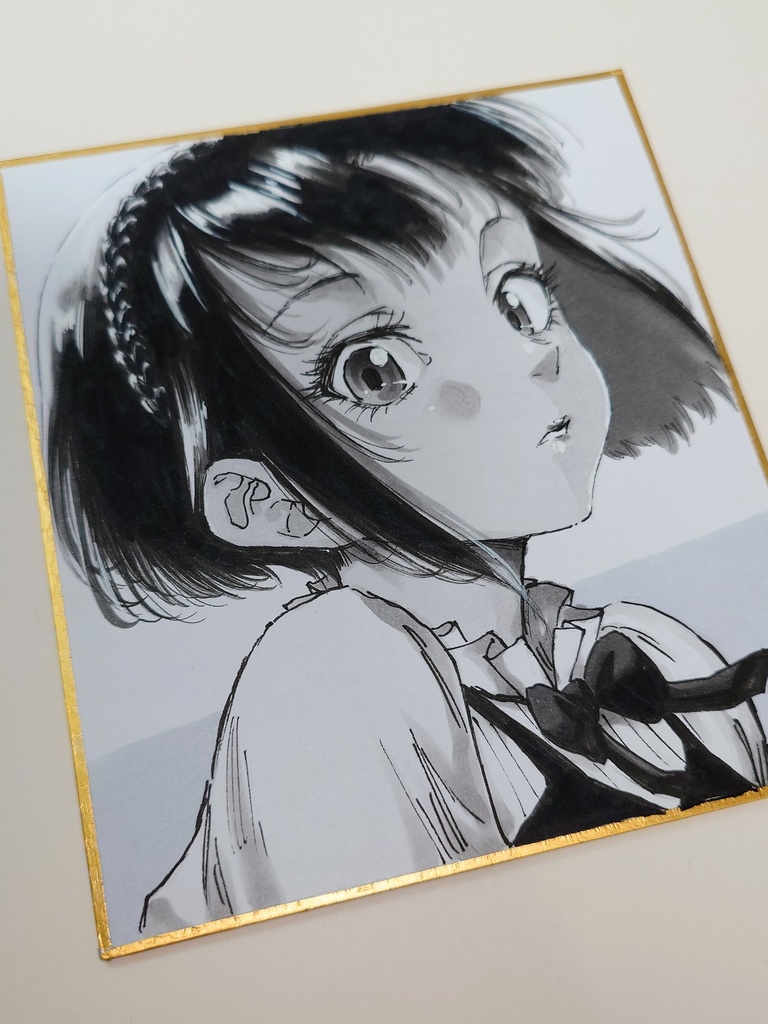 オリジナルイラスト 小色紙