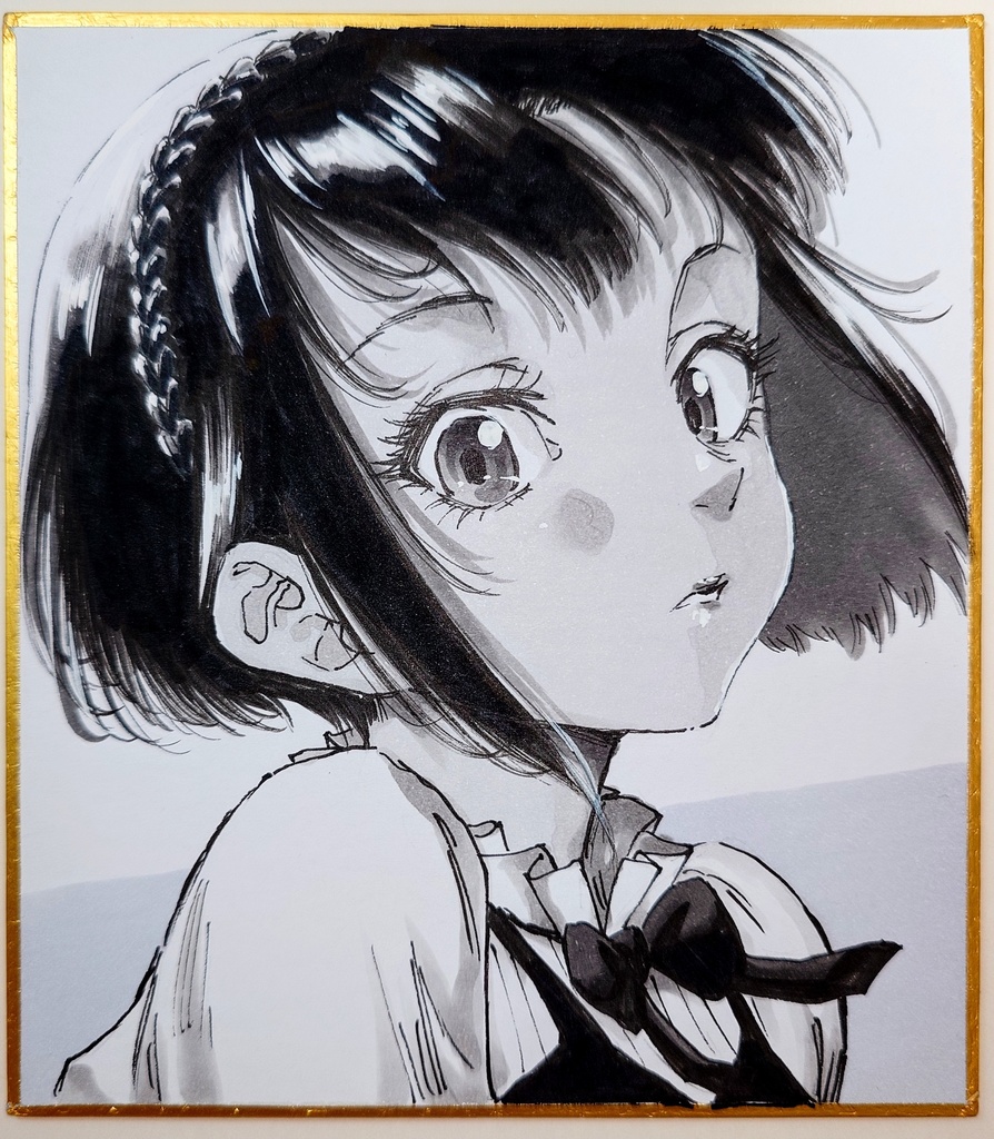 オリジナルイラスト 小色紙