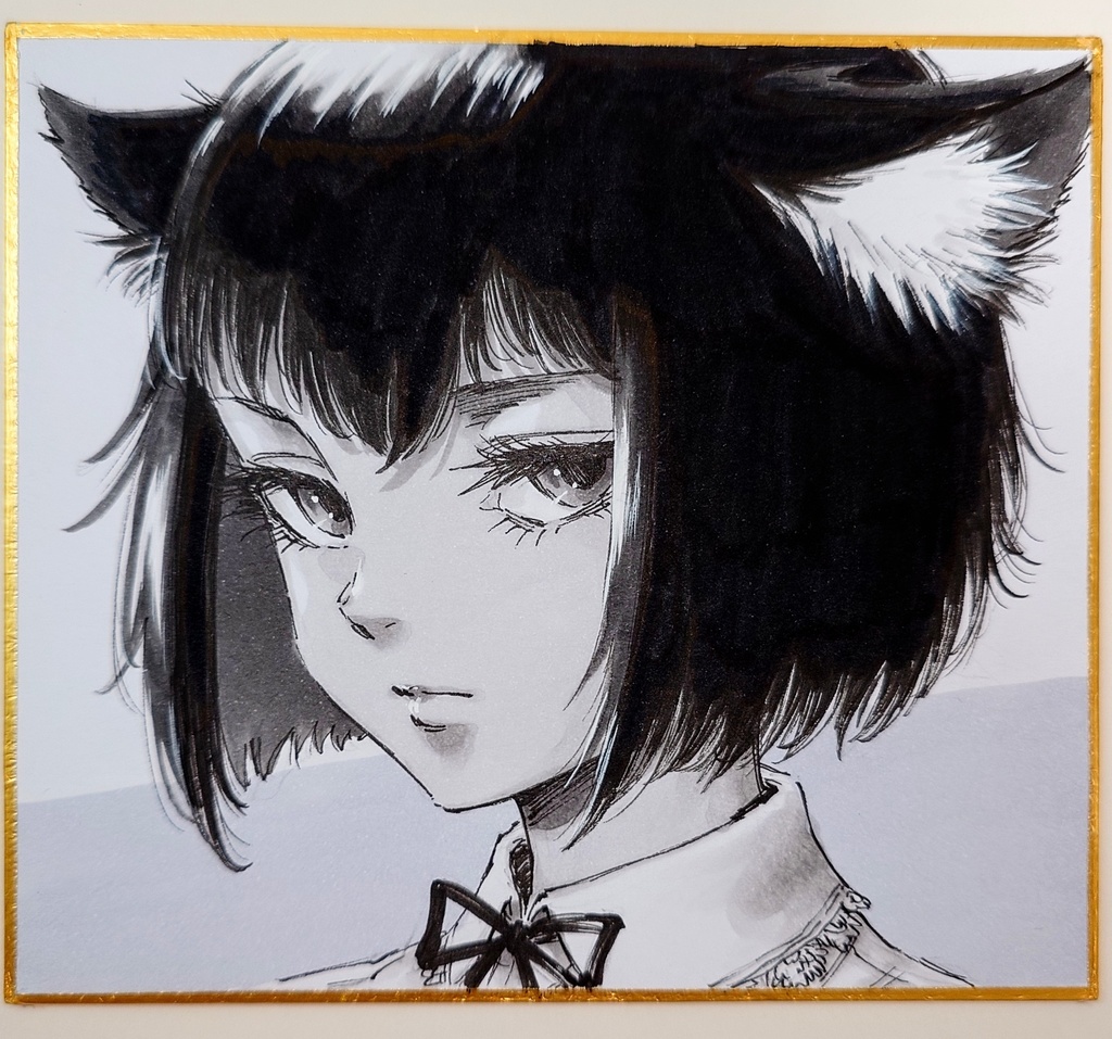 オリジナルイラスト 小色紙