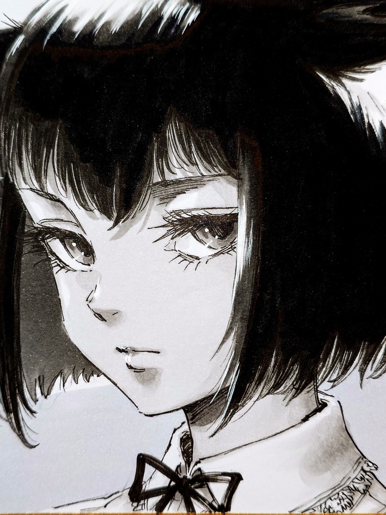 オリジナルイラスト 小色紙