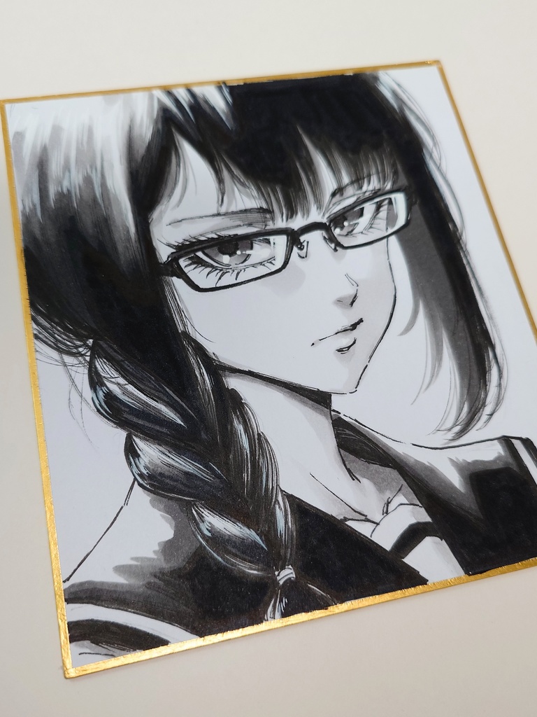 オリジナルイラスト 小色紙