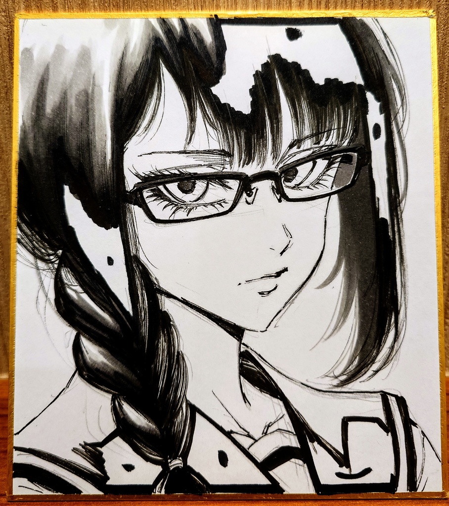 オリジナルイラスト 小色紙