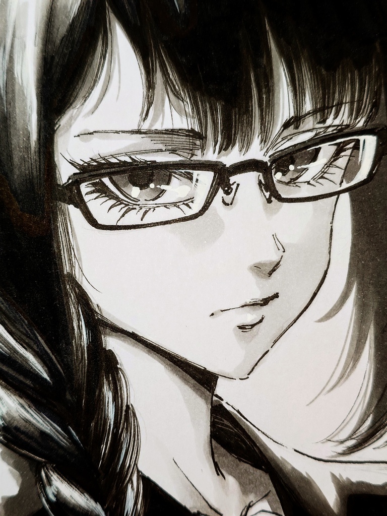 オリジナルイラスト 小色紙