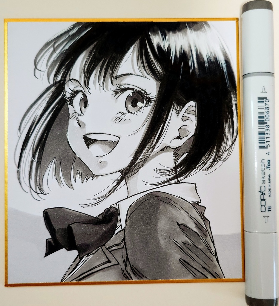 オリジナルイラスト 小色紙