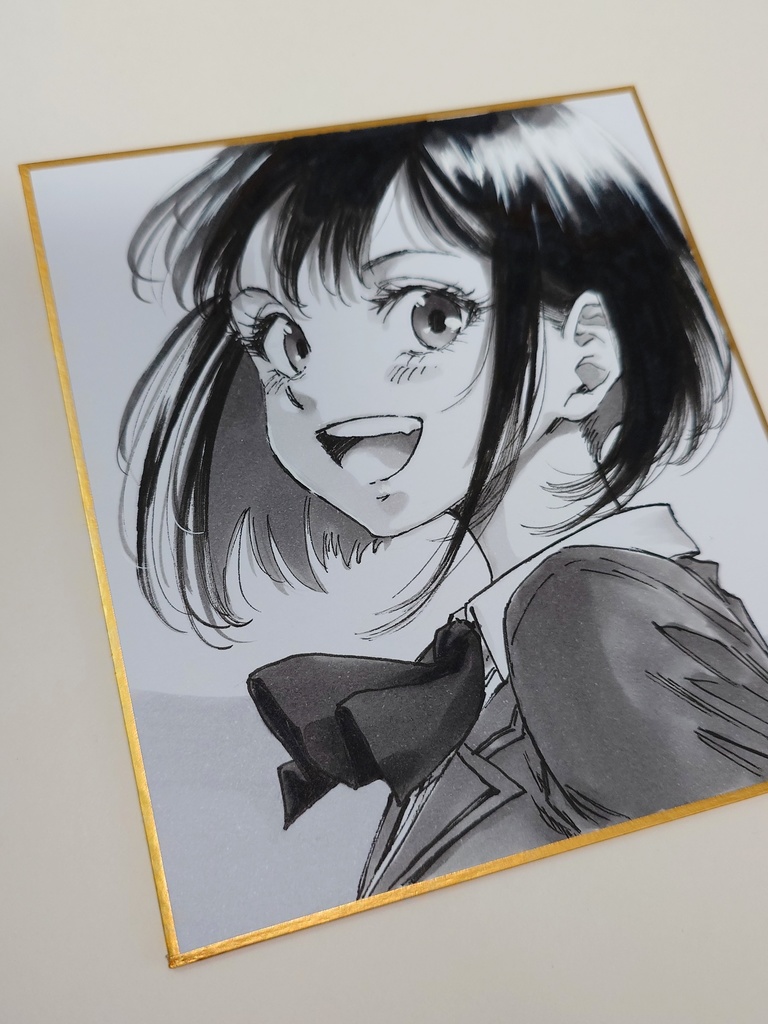 オリジナルイラスト 小色紙