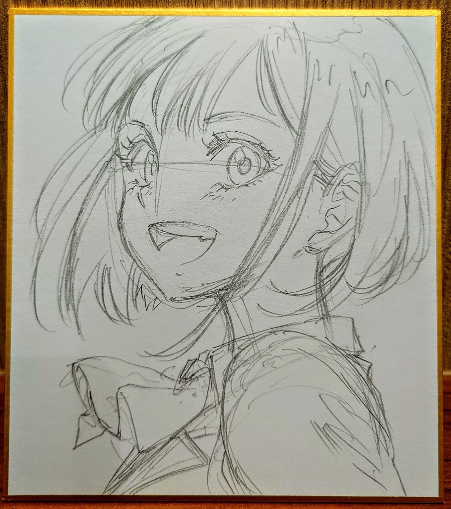 オリジナルイラスト 小色紙