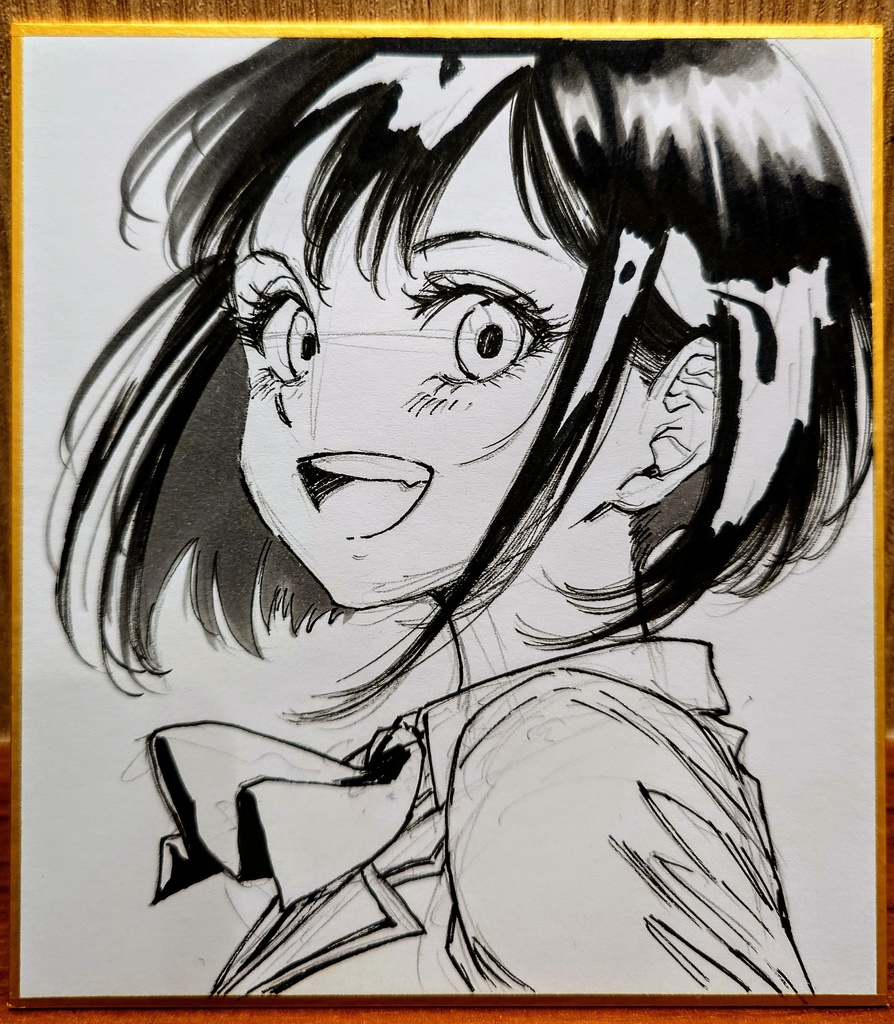 オリジナルイラスト 小色紙