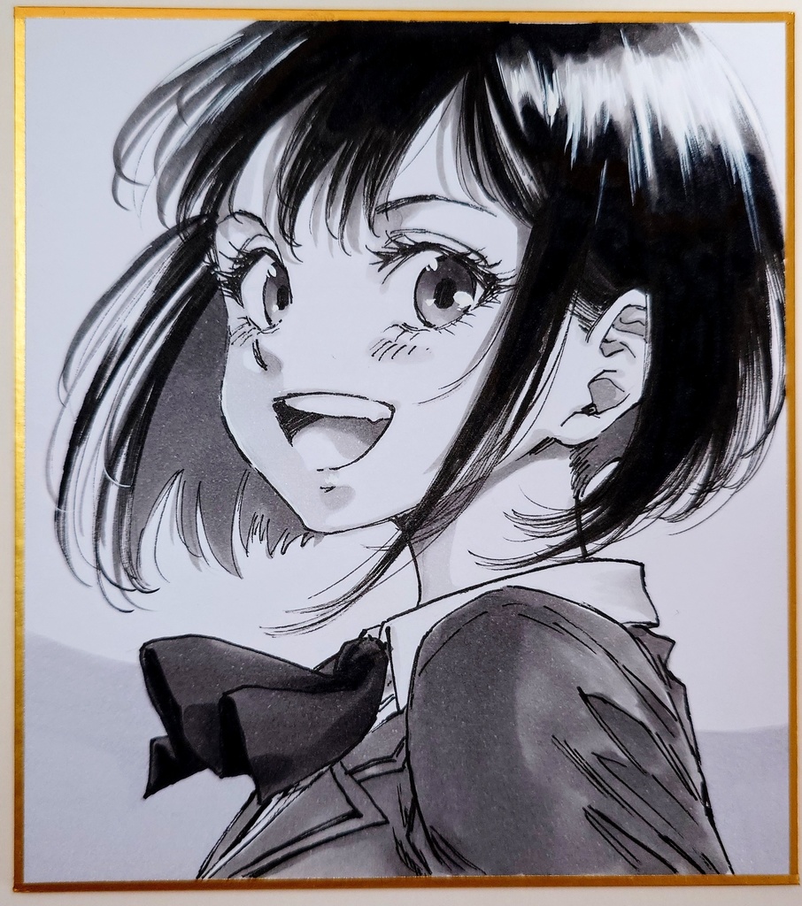 オリジナルイラスト 小色紙