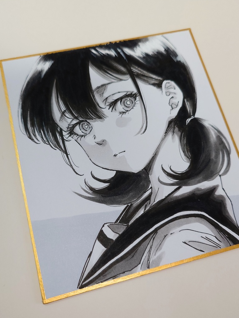 オリジナルイラスト 小色紙