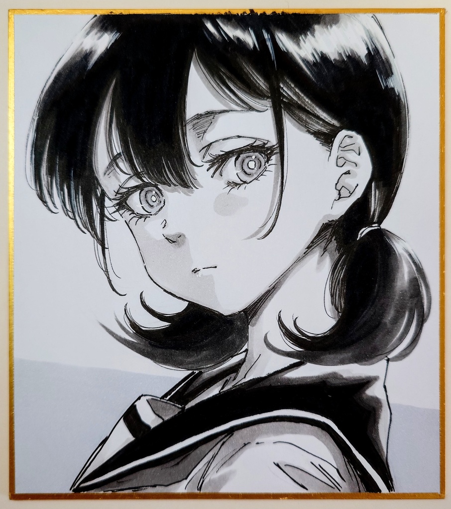 オリジナルイラスト 小色紙