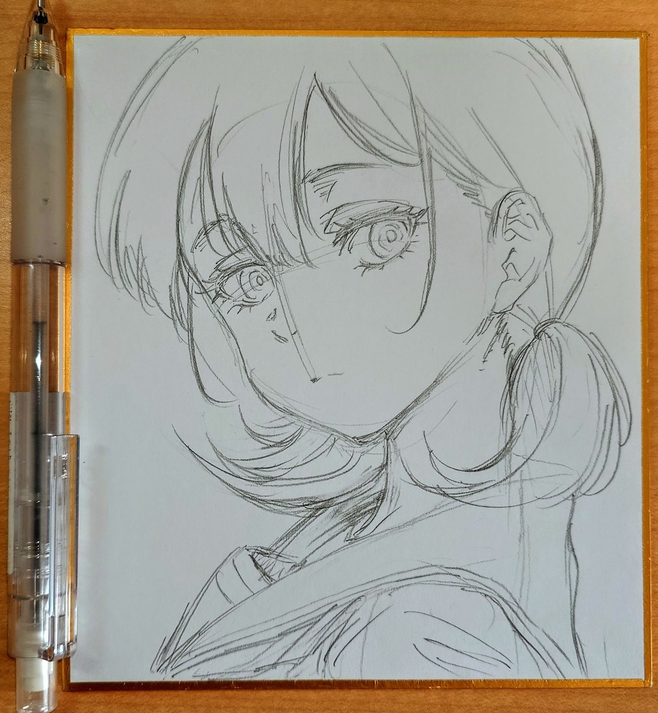 オリジナルイラスト 小色紙