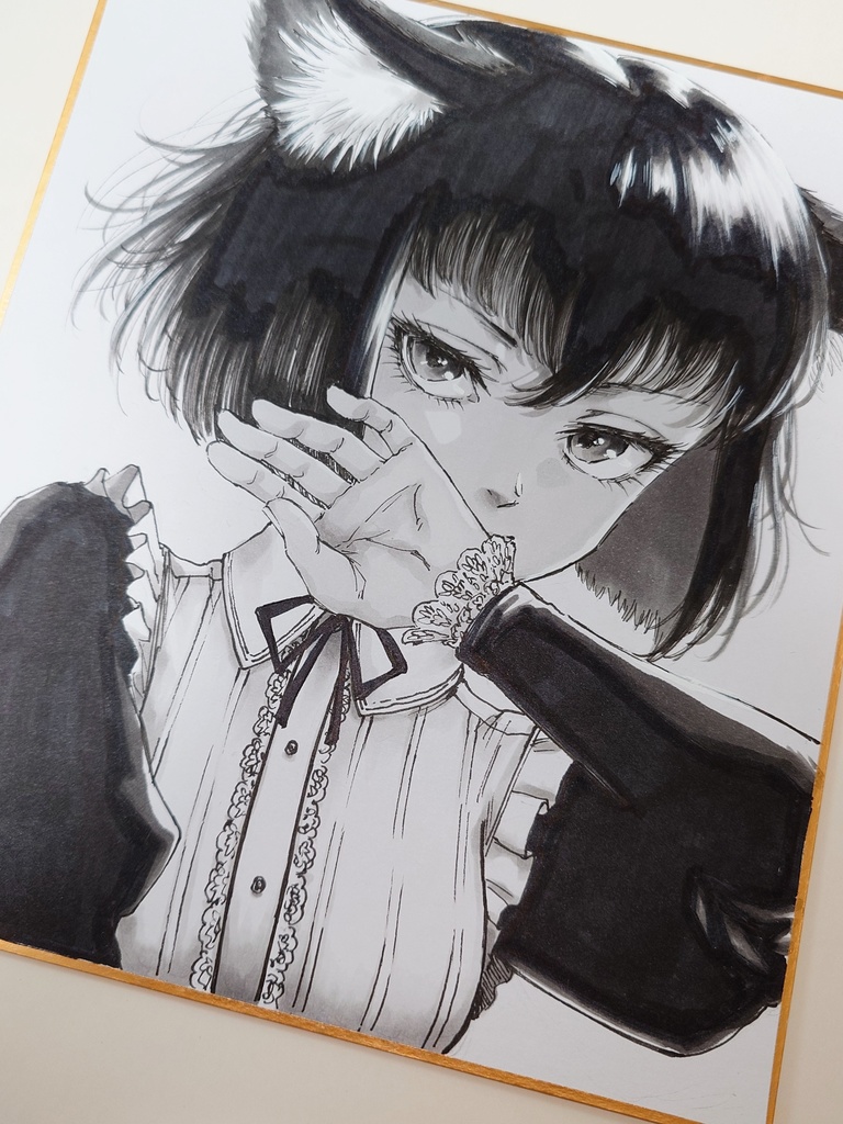 オリジナルイラスト 中色紙