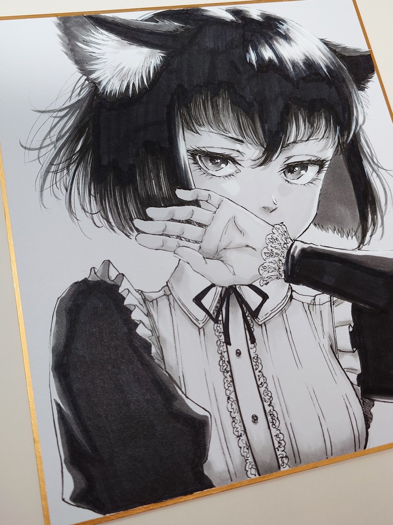 オリジナルイラスト 中色紙