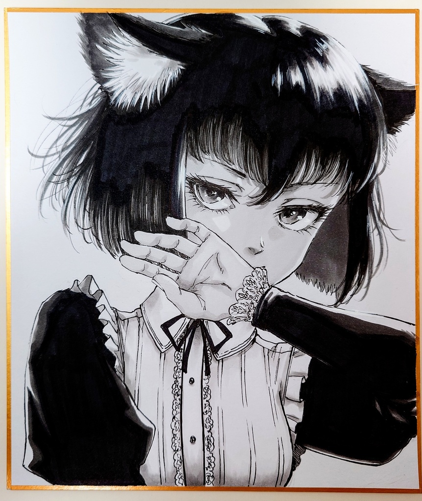 オリジナルイラスト 中色紙