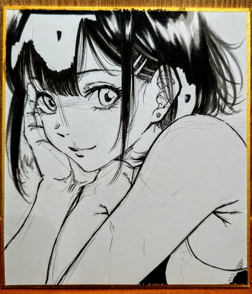 オリジナルイラスト 小色紙