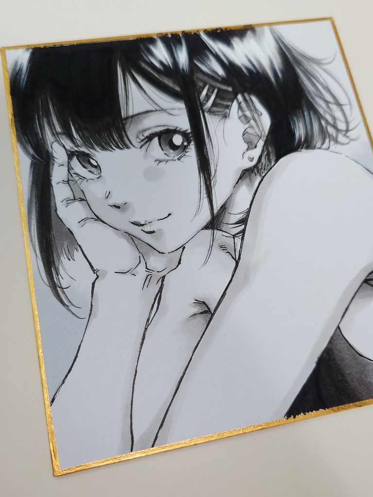 オリジナルイラスト 小色紙