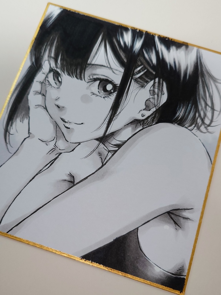 オリジナルイラスト 小色紙