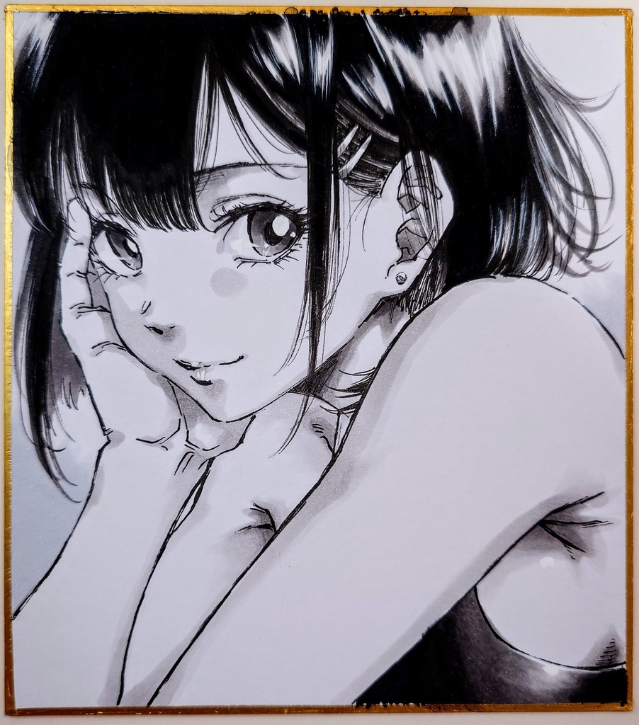 オリジナルイラスト 小色紙