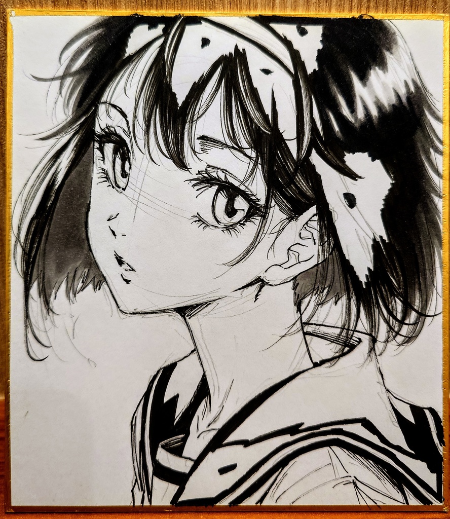 オリジナルイラスト 小色紙