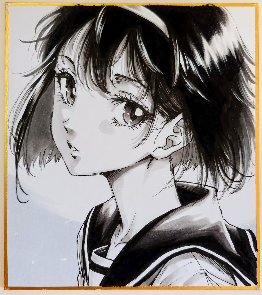 オリジナルイラスト 小色紙