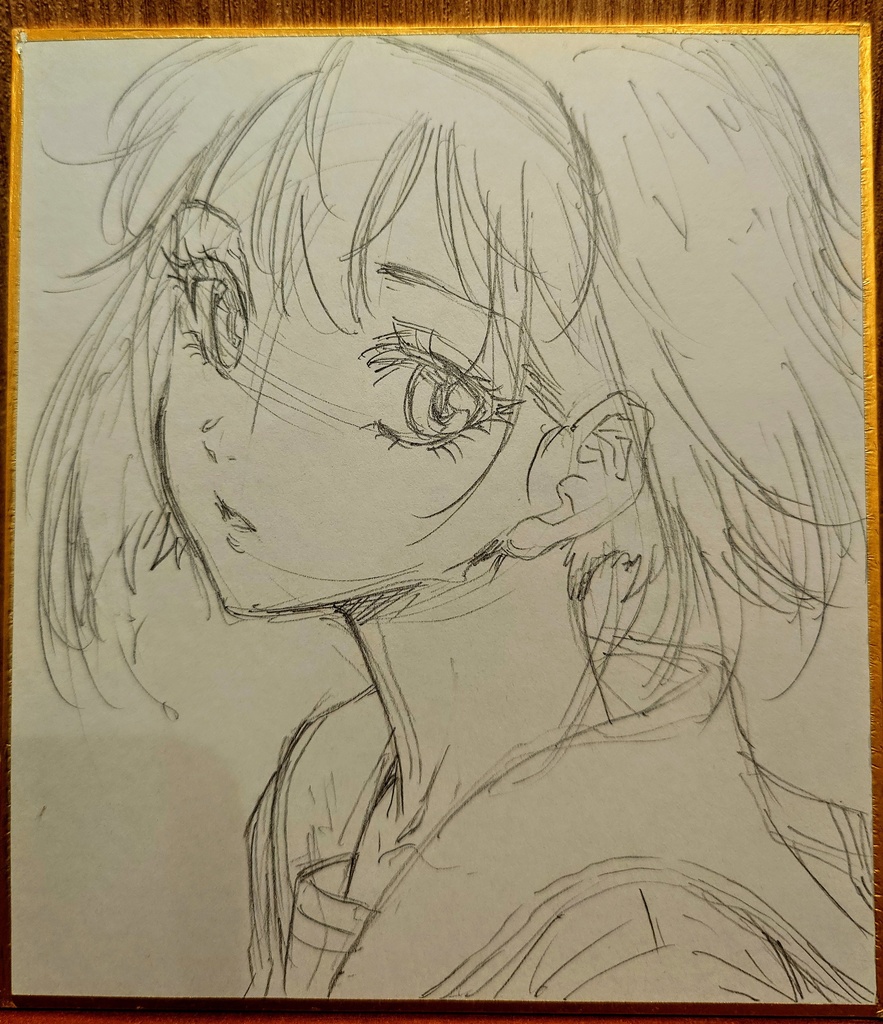 オリジナルイラスト 小色紙