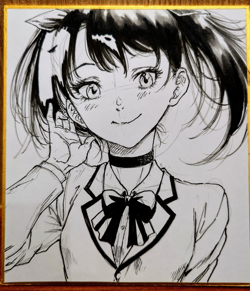 オリジナルイラスト 小色紙