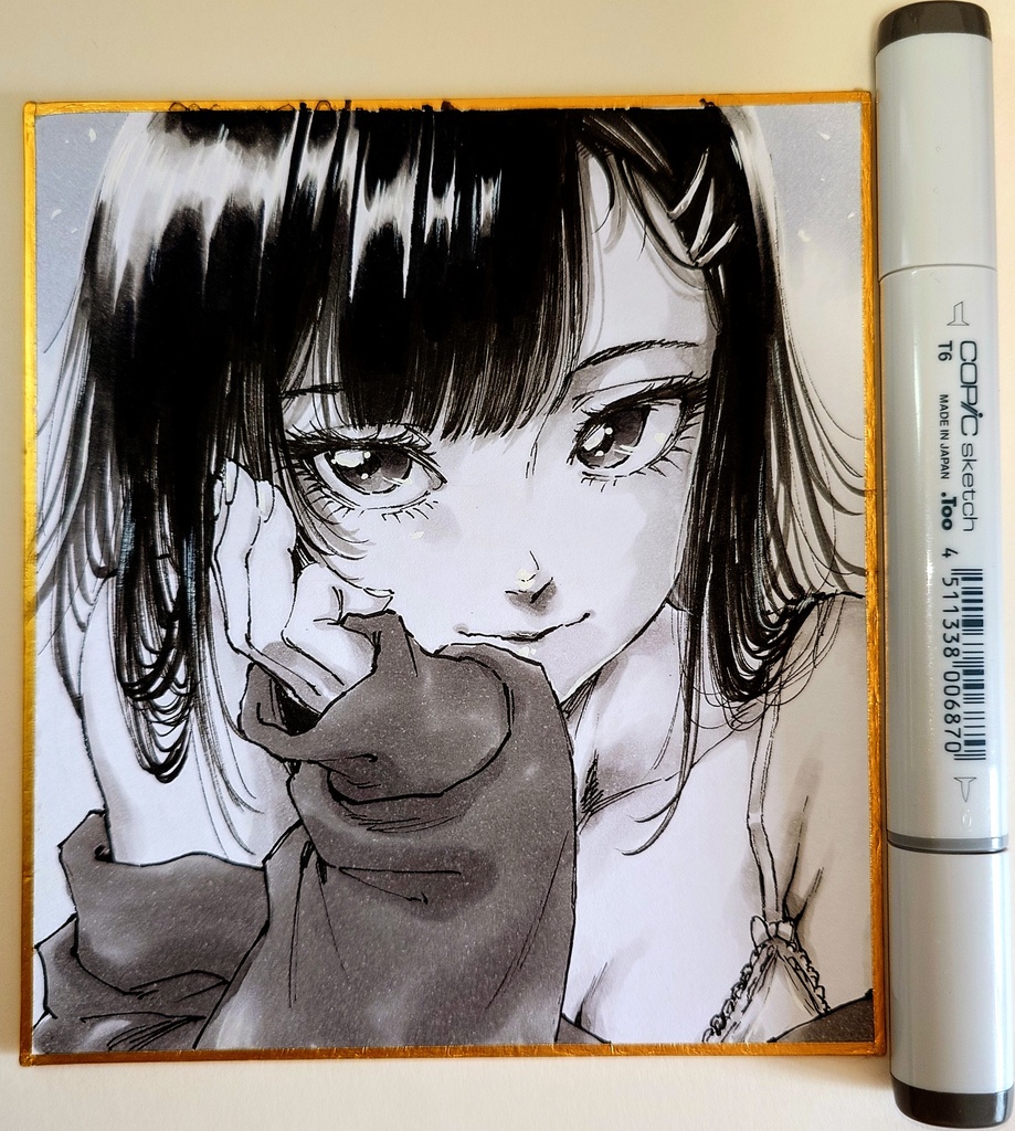 オリジナルイラスト 小色紙