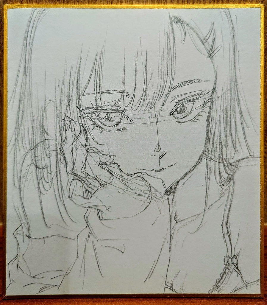 オリジナルイラスト 小色紙