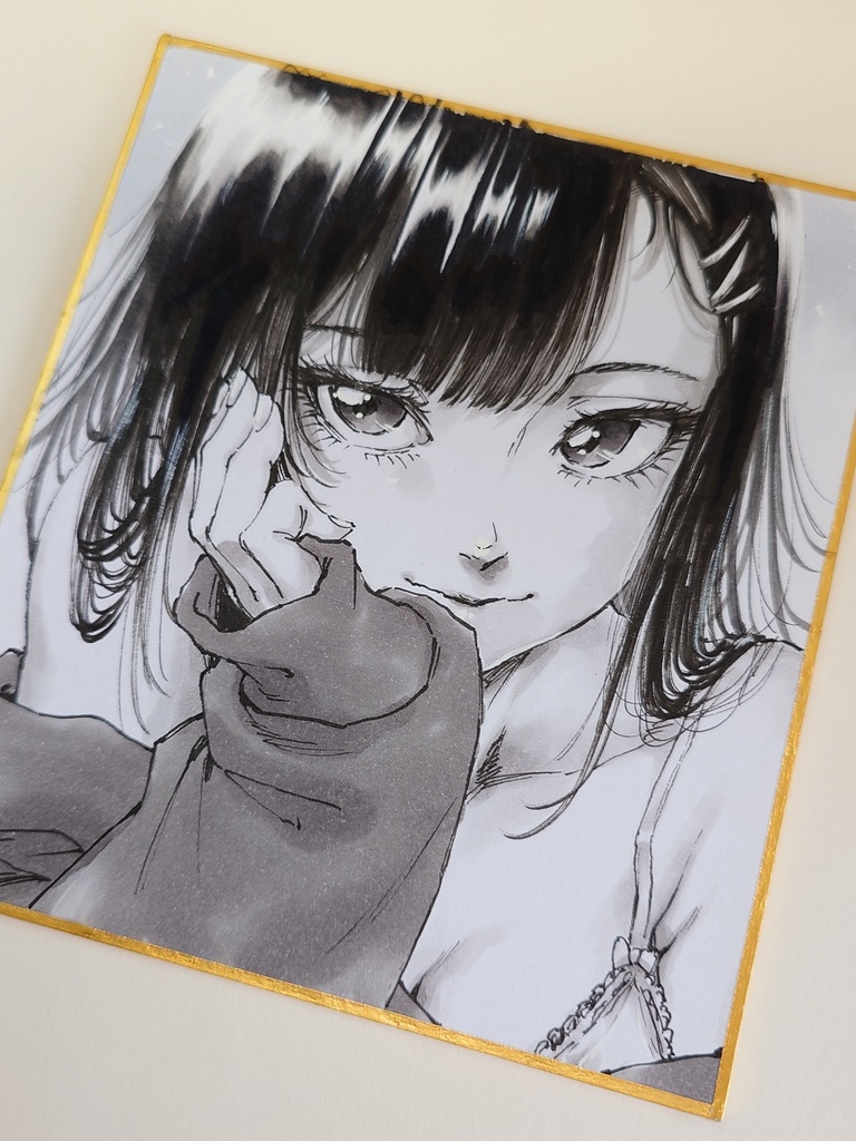 オリジナルイラスト 小色紙