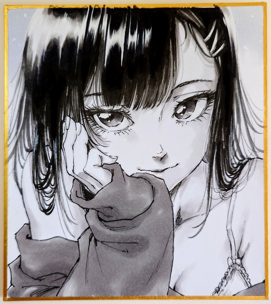 オリジナルイラスト 小色紙