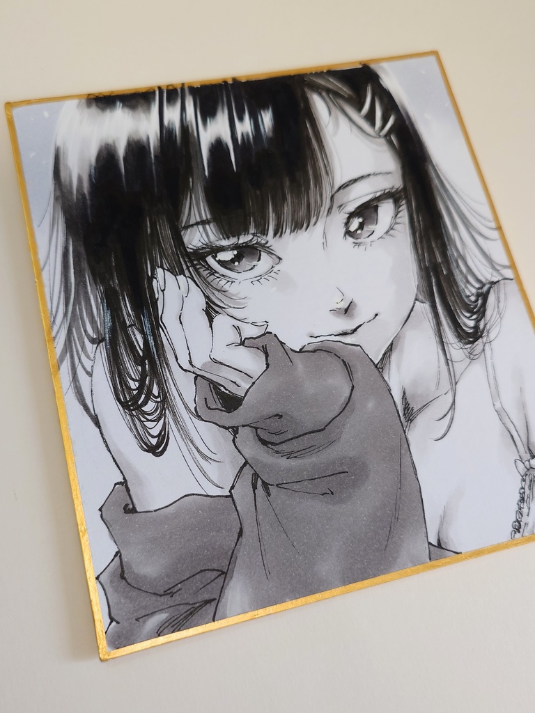 オリジナルイラスト 小色紙