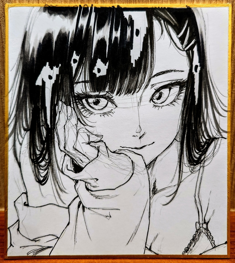 オリジナルイラスト 小色紙