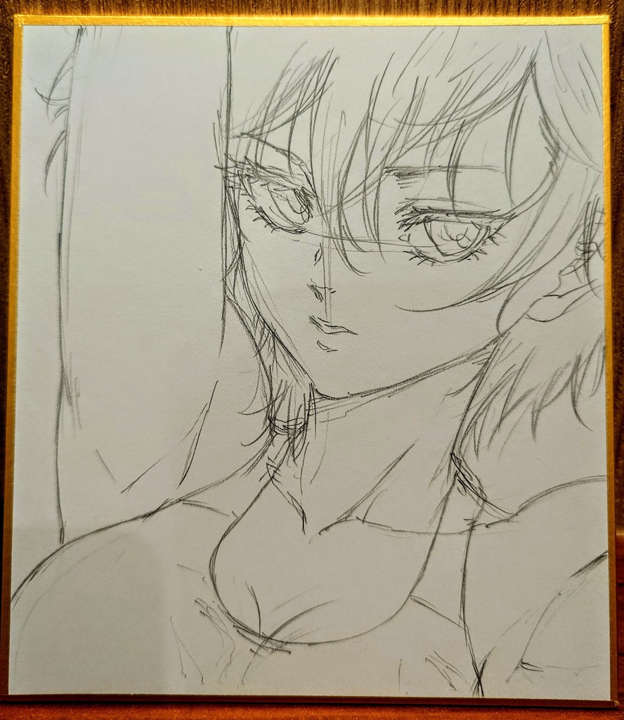 オリジナルイラスト 小色紙