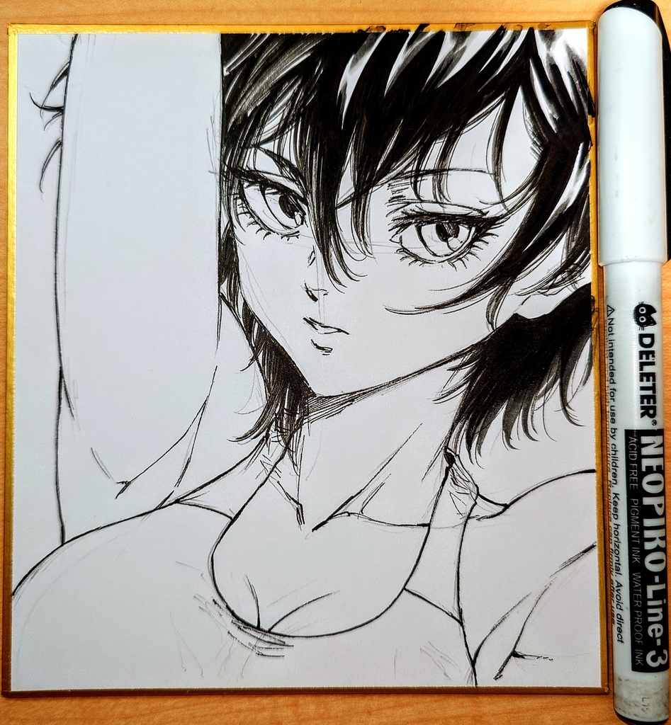 オリジナルイラスト 小色紙