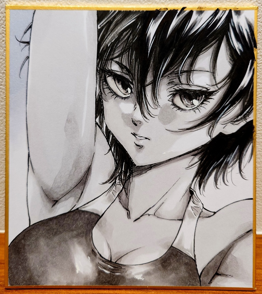 オリジナルイラスト 小色紙