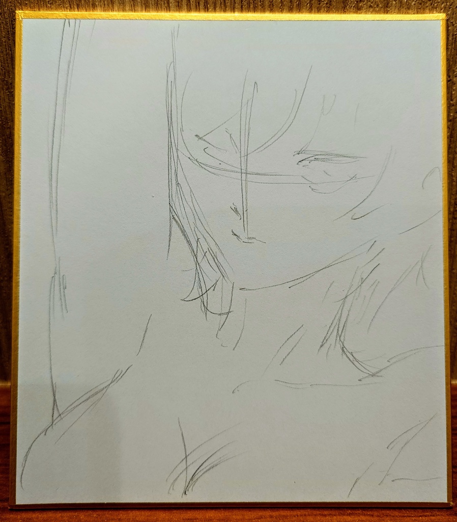 オリジナルイラスト 小色紙