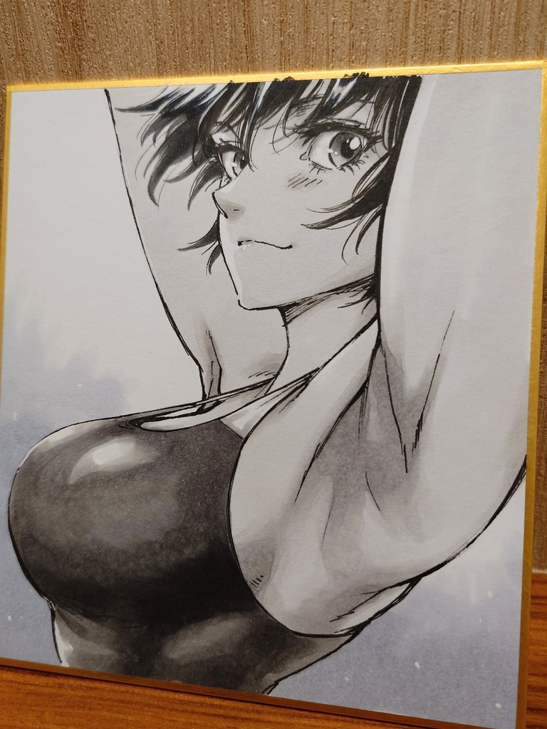 オリジナルイラスト 小色紙