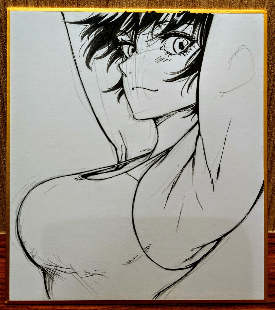 オリジナルイラスト 小色紙