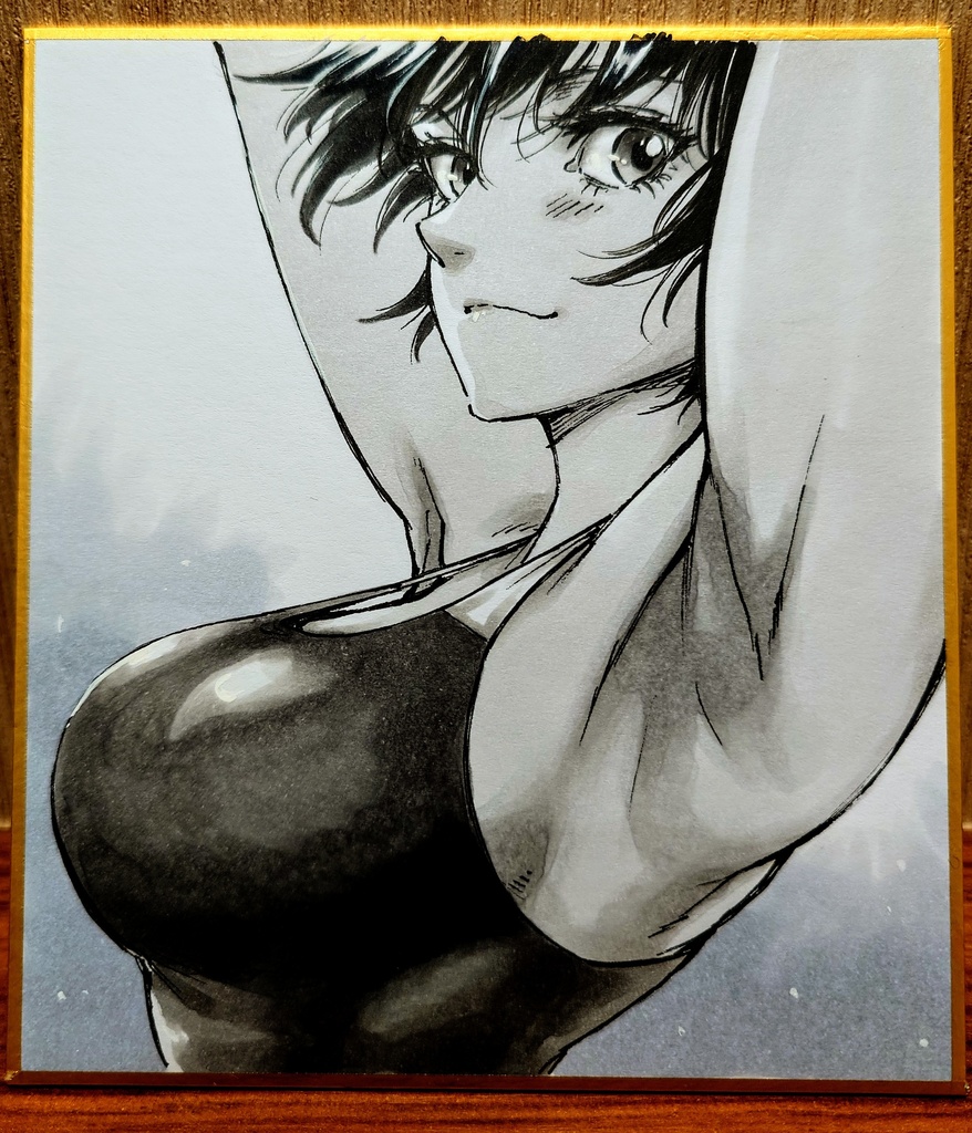 オリジナルイラスト 小色紙