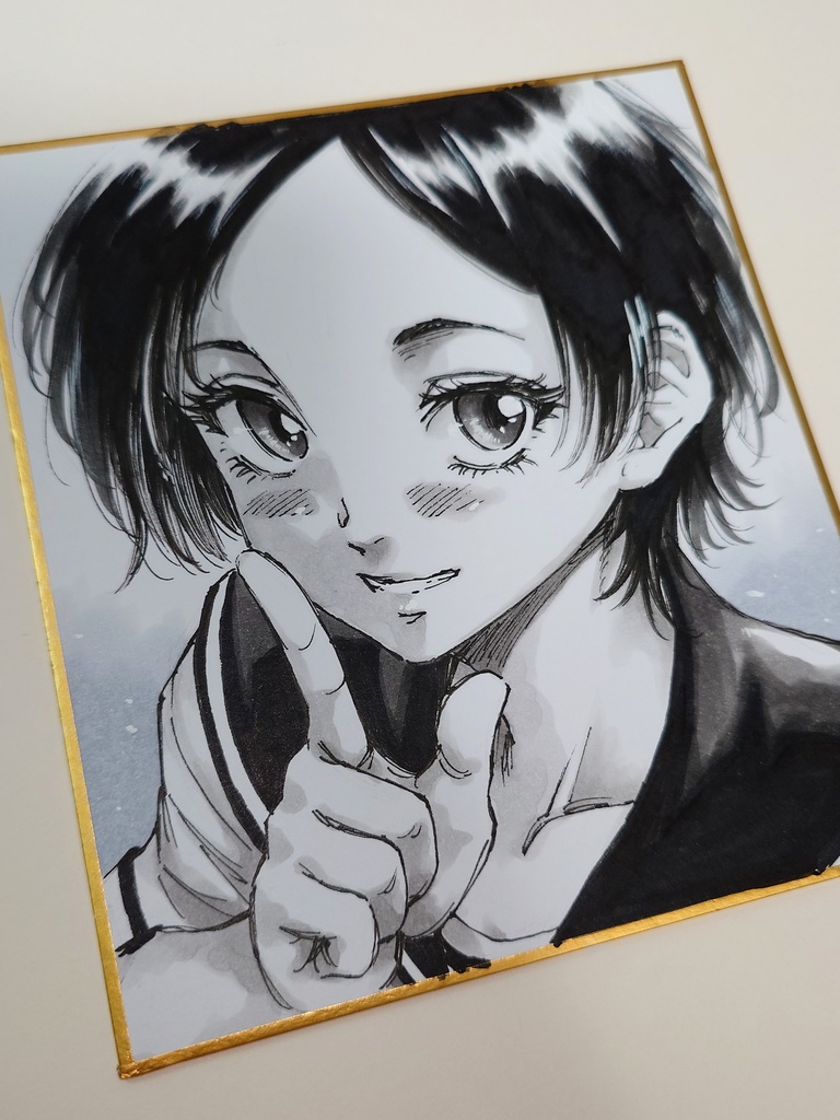 オリジナルイラスト 小色紙