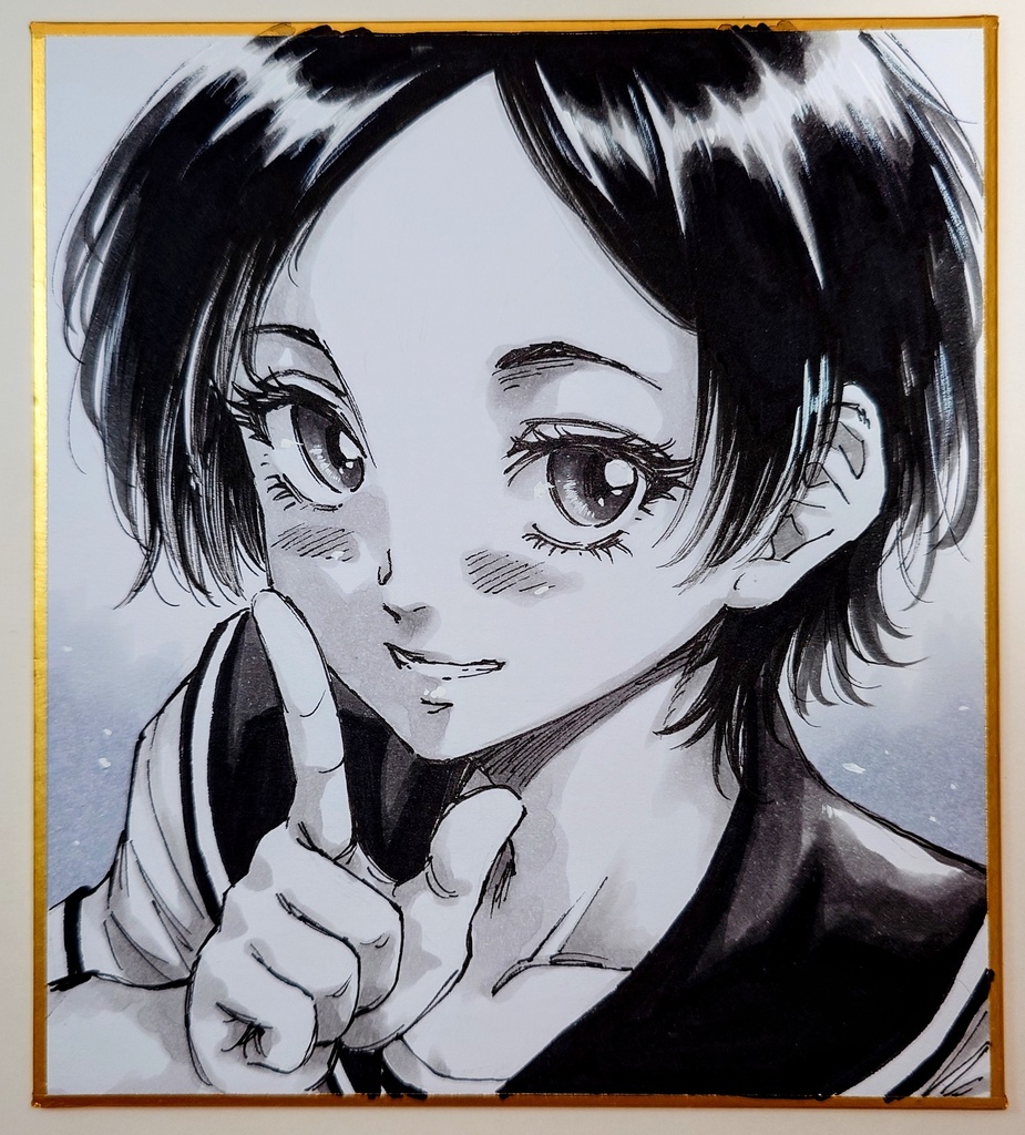 オリジナルイラスト 小色紙