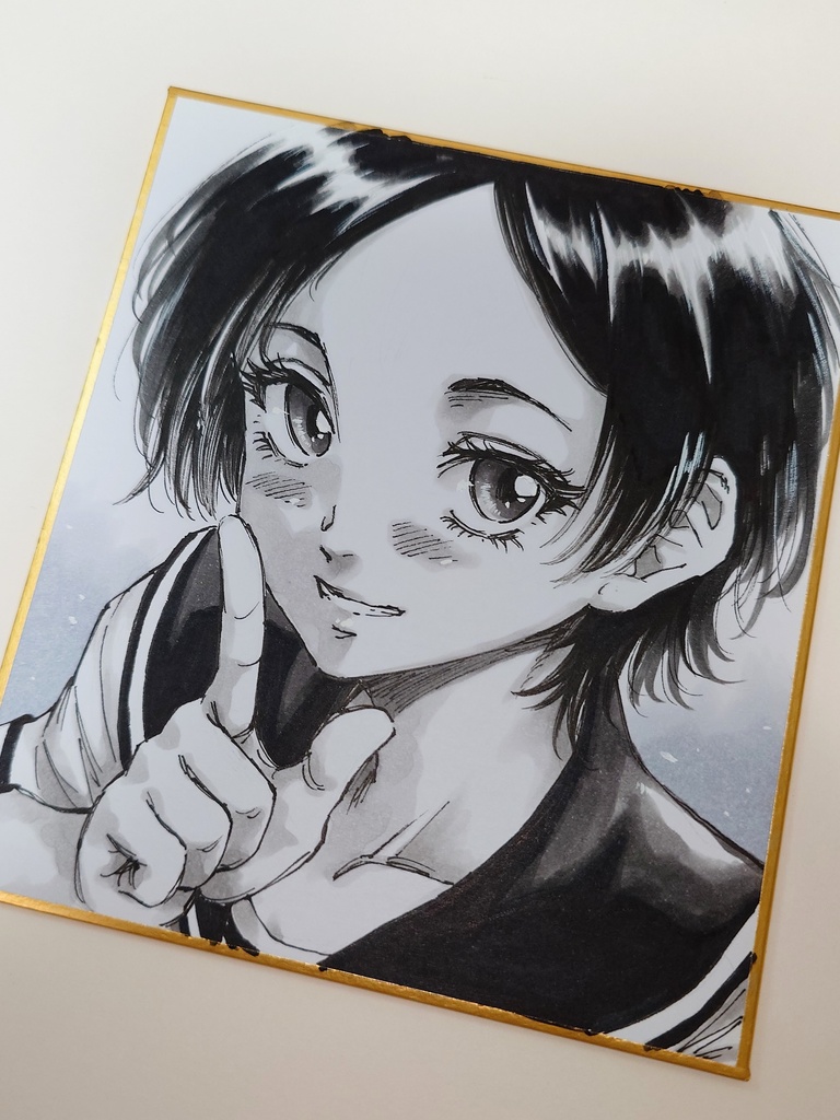 オリジナルイラスト 小色紙