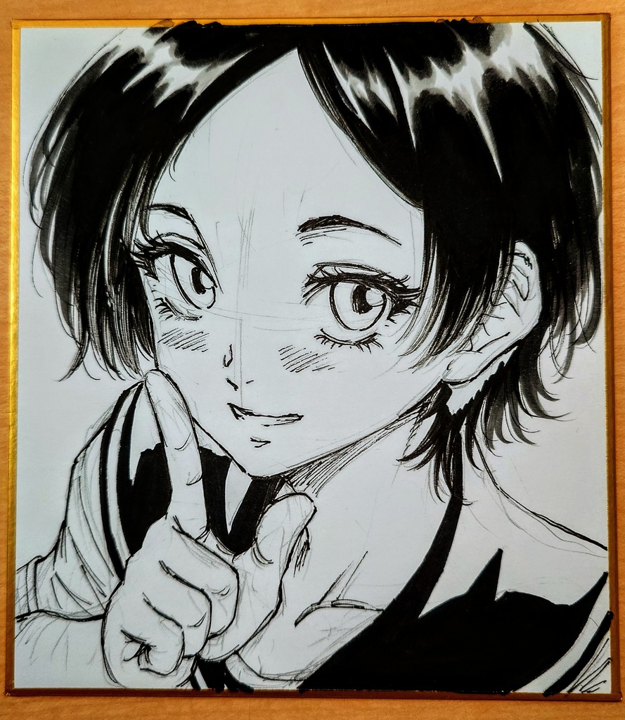 オリジナルイラスト 小色紙