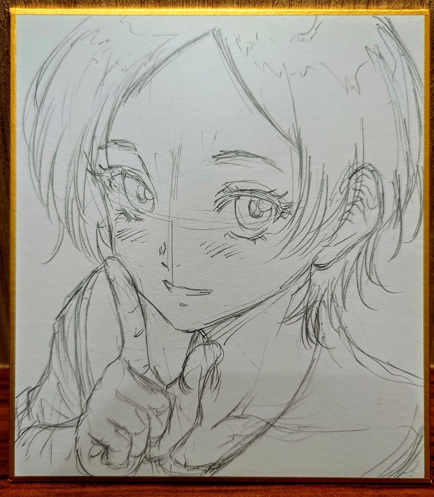 オリジナルイラスト 小色紙