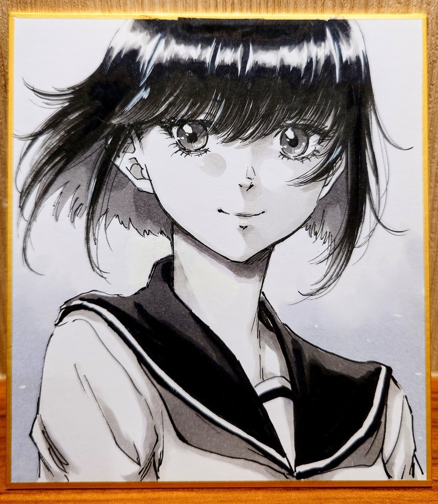 オリジナルイラスト 小色紙