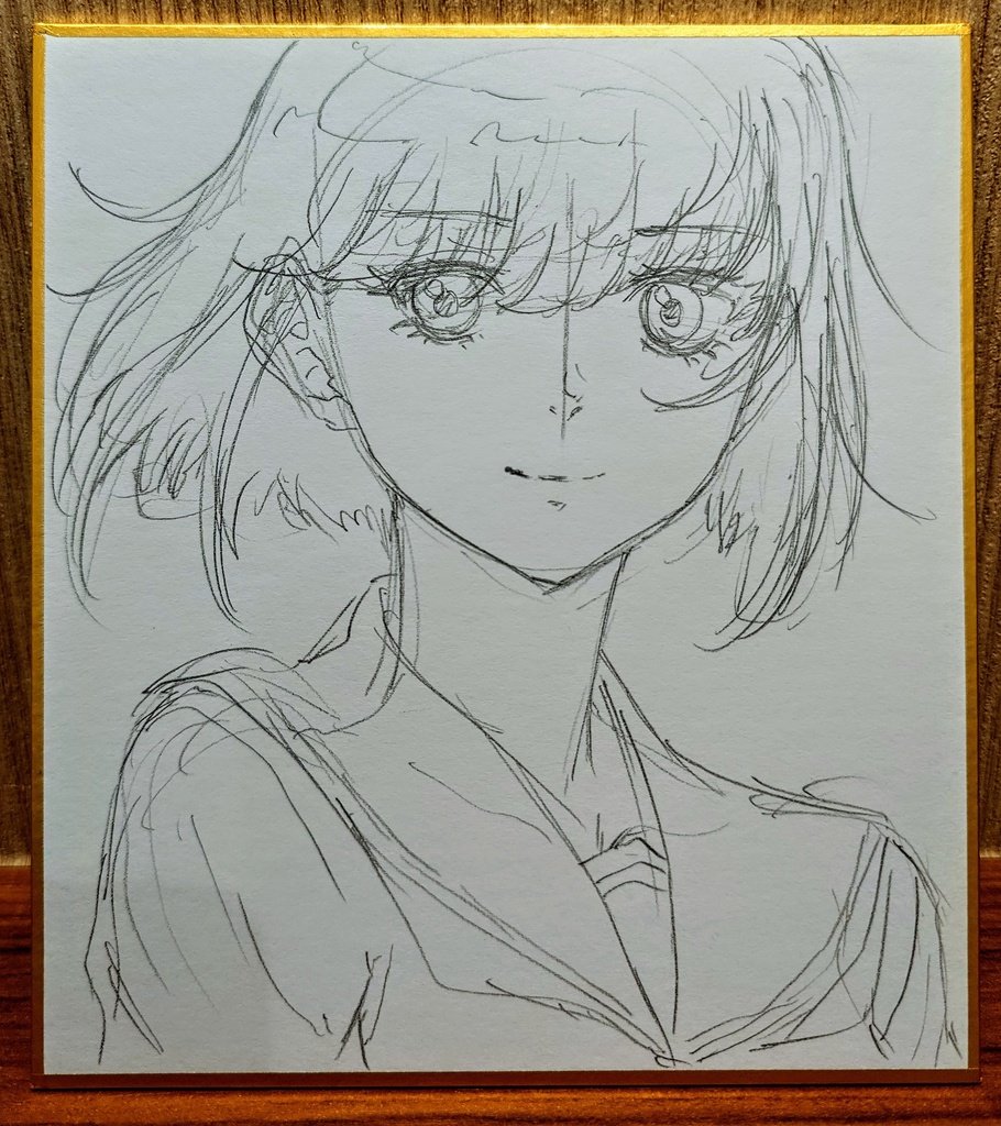 オリジナルイラスト 小色紙