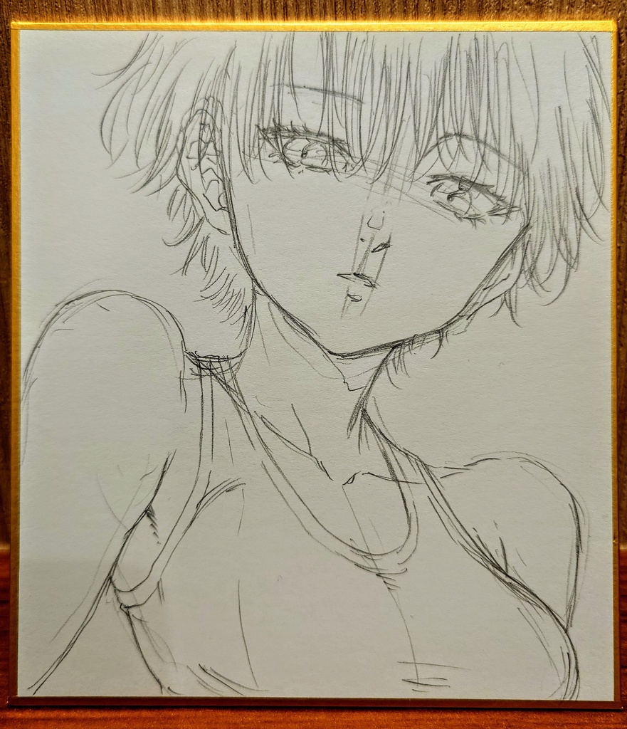 オリジナルイラスト 小色紙