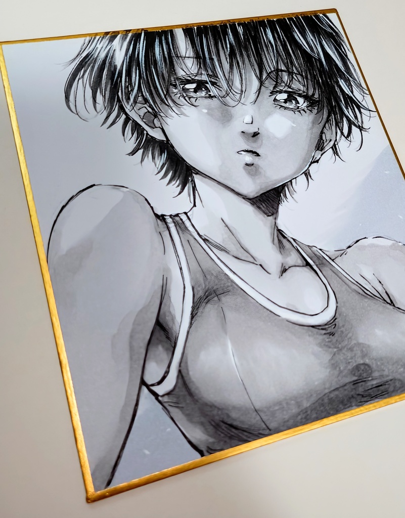 オリジナルイラスト 小色紙